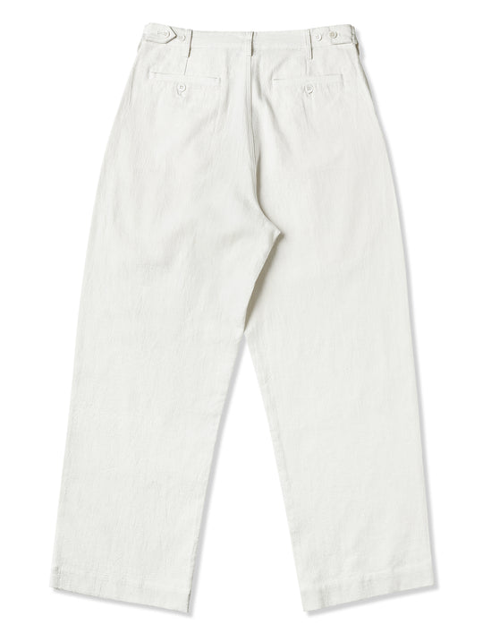 Linen-cotton chino trousers