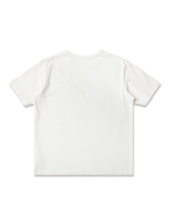 Three-Color Regular-Fit Crew Neck T-shirt-White