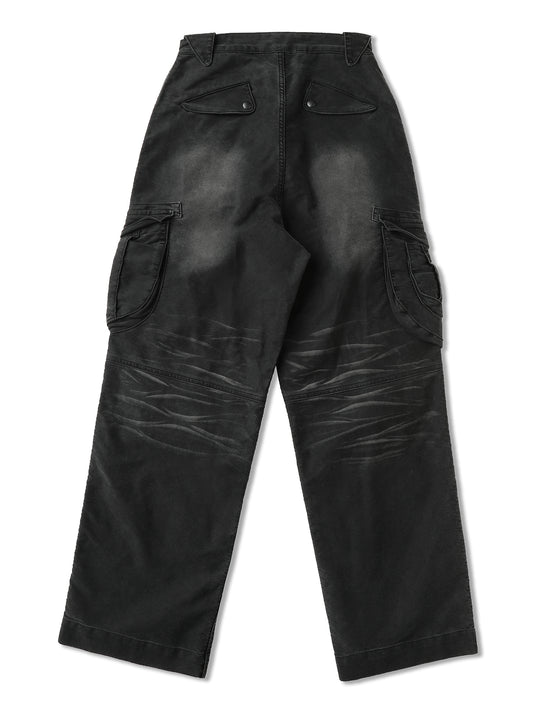 Moleskin Cargo Wide-Leg pants