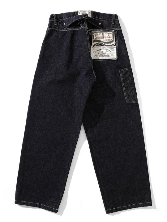 "Sun Never Sets" Wide-Leg jeans
