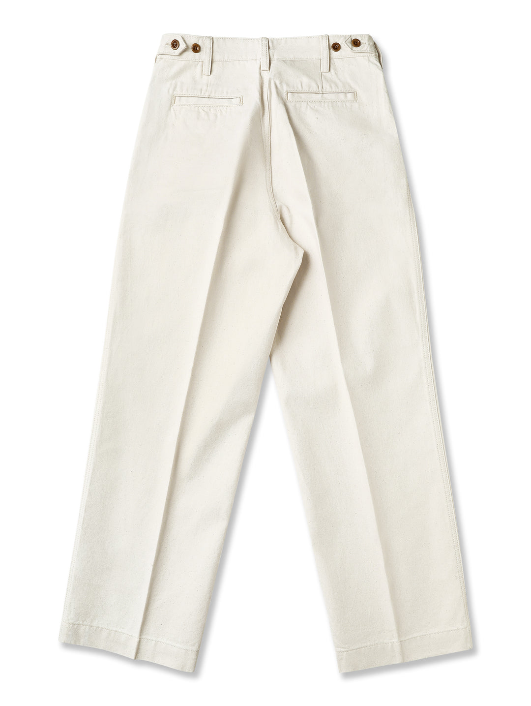Cottonseed hull white chino jeans