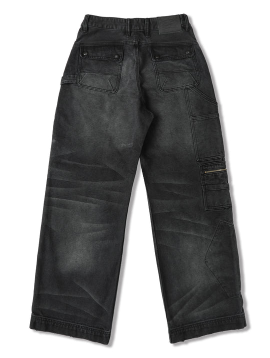 Logger Multi-Pocket Wide-Leg Work pants