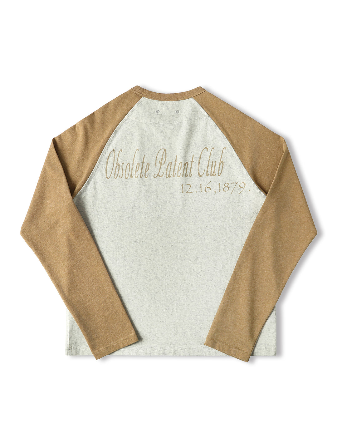 “Expired Patent Club” Raglan Sleeve T-shirt