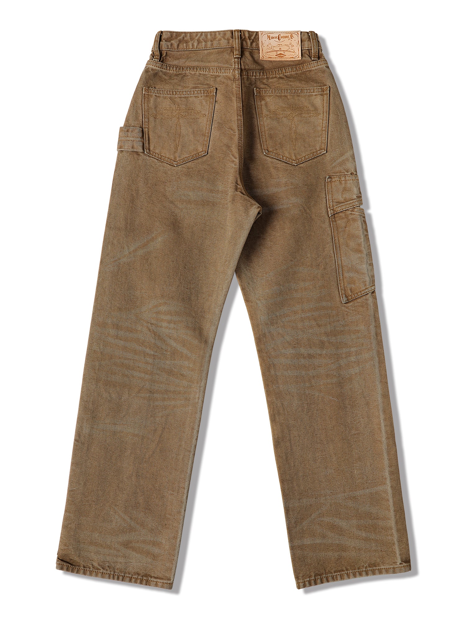 Overdyed vintage-wash logger pants|MBBCAR|womenswear