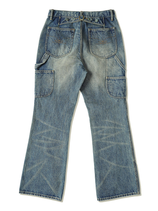 Western Series 16.4OZ Logger Flared jeans-Dirtying Process Wash