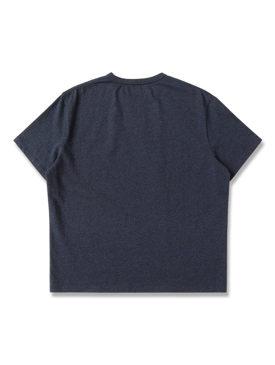 Blue Heather T-shirt-Dark blue