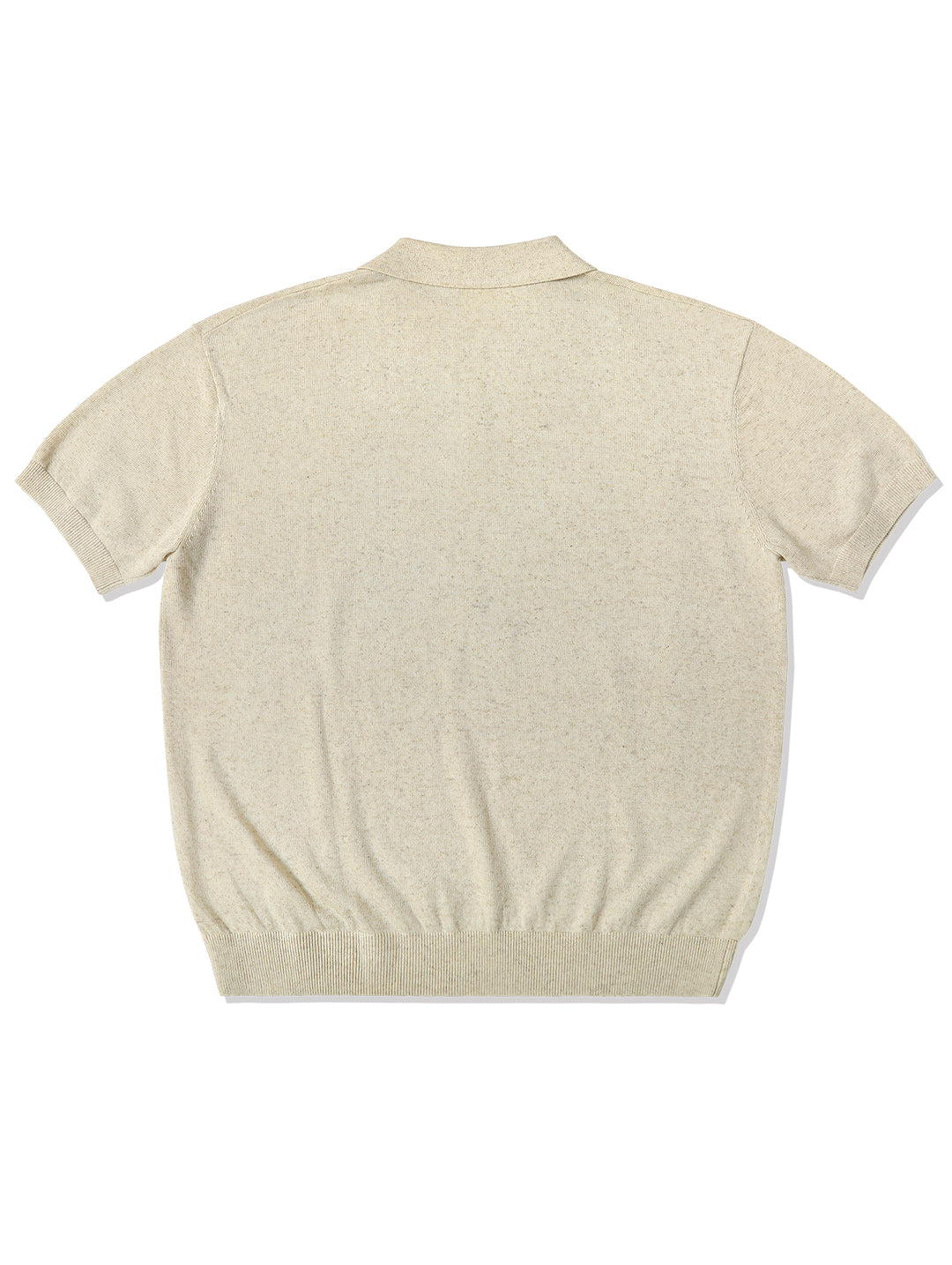 Tencel-Linen Blend Knitted Polo Shirt