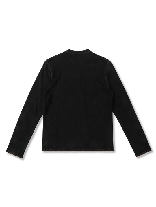 Women's Classic Long-sleeve Henley shirt-White