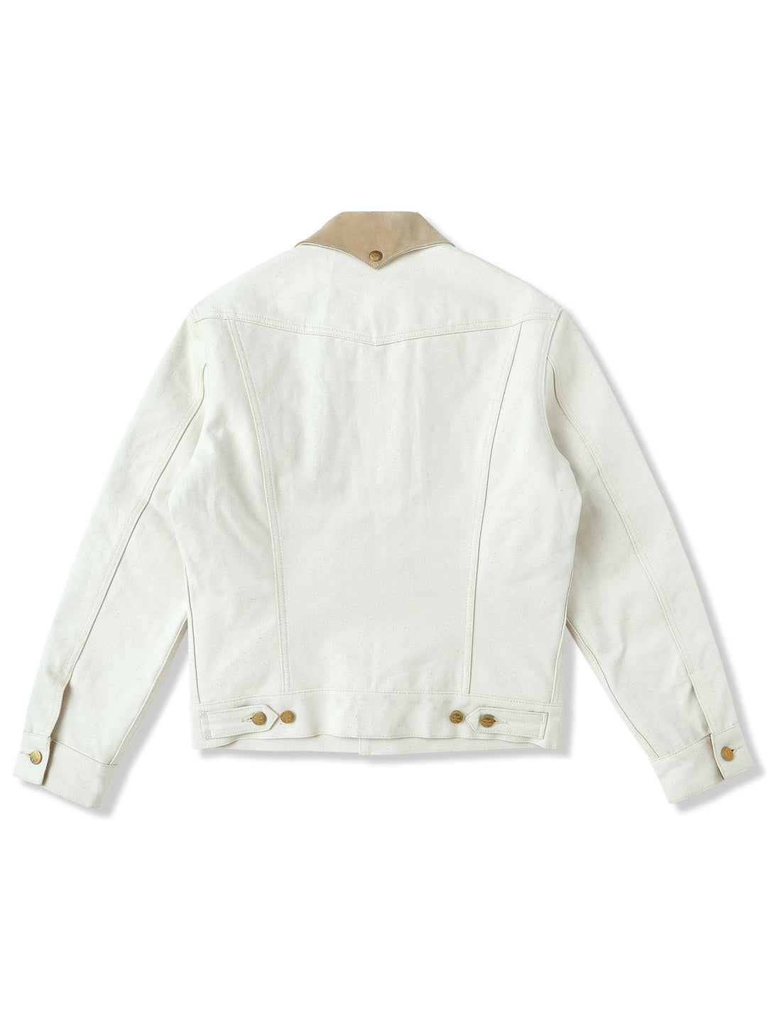 Natural Cottonseed Selvedge Canvas Wool-Blend Lined Cruiser Jacket
