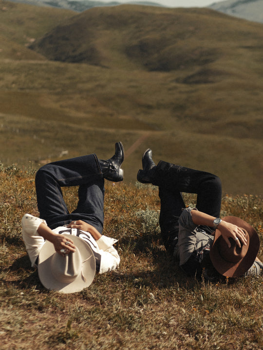 Western Embroidered Bootcut Selvedge Denim jeans