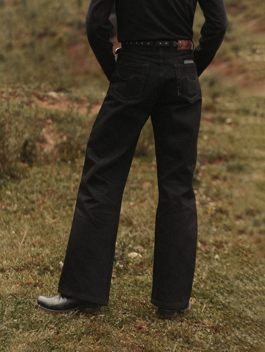 22.4OZ Carbonized Black Swordsman Wide-Leg jeans