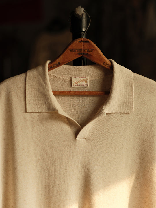 Tencel-Linen Blend Knitted Polo Shirt