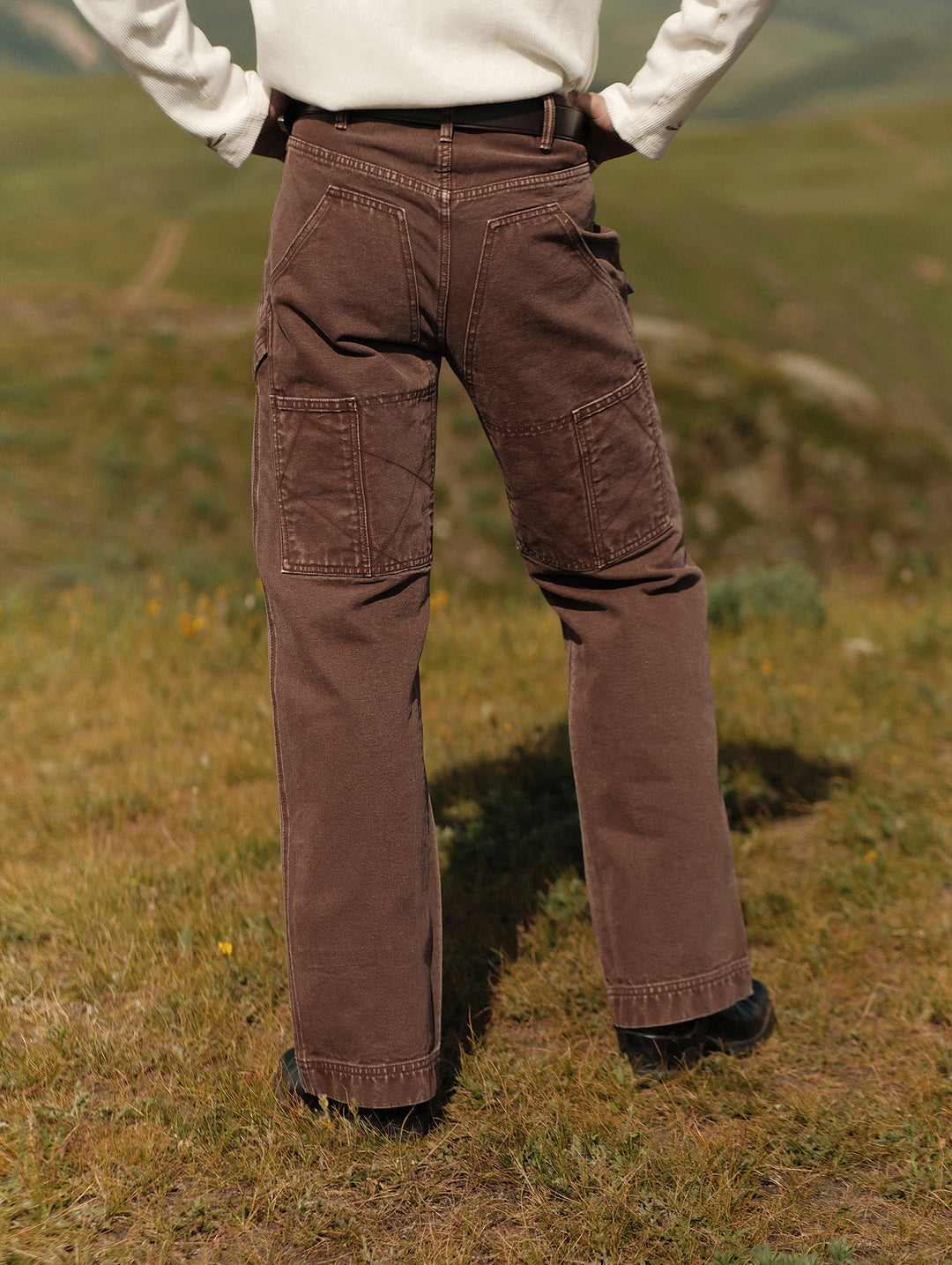 16OZ Red Mud Dyeing Selvedge Denim Wide-Leg jeans