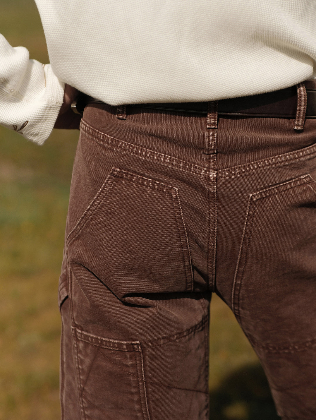 16OZ Red Mud Dyeing Selvedge Denim Wide-Leg jeans