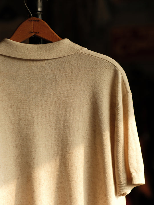 Tencel-Linen Blend Knitted Polo Shirt