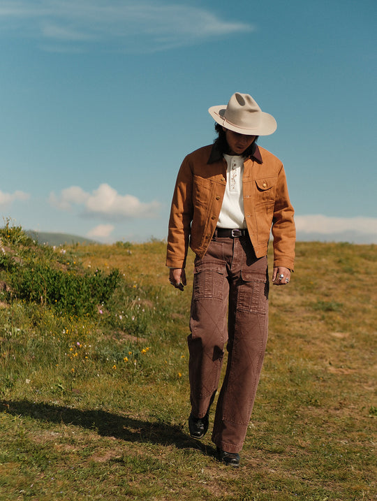 Mackinaw Wool Oil-Waxed Canvas Cruiser Jacket