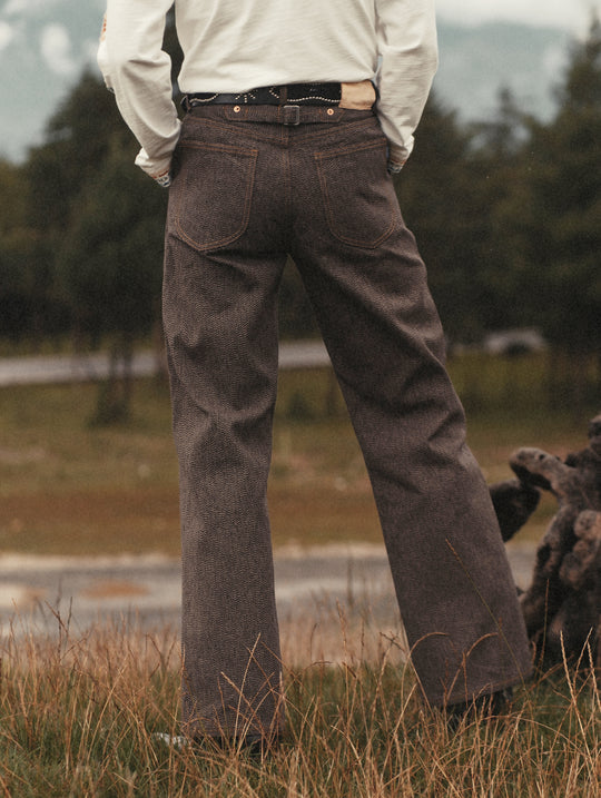 Mvc&Co. 724# Salt-and-Pepper Wide-Leg jeans