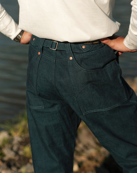 Ba Series 11.5OZ Double Knee Wide-Leg pants