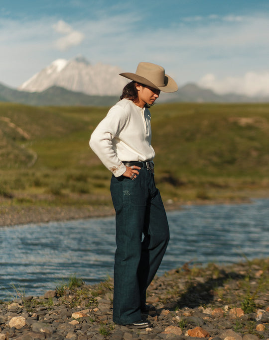 Ba Series 11.5OZ Wide-Leg pants