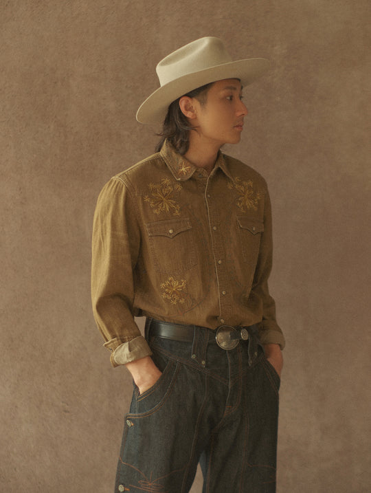 Western Series Poison Iris Floral Western shirt