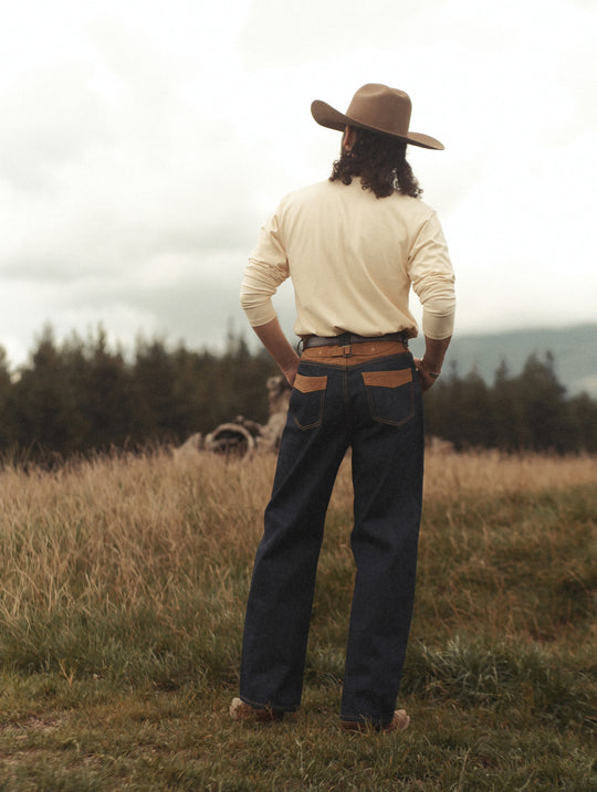 Classic Long-sleeve Henley shirt-White