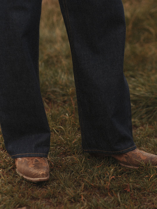 Canvas-panel Store Brand Selvedge Denim jeans
