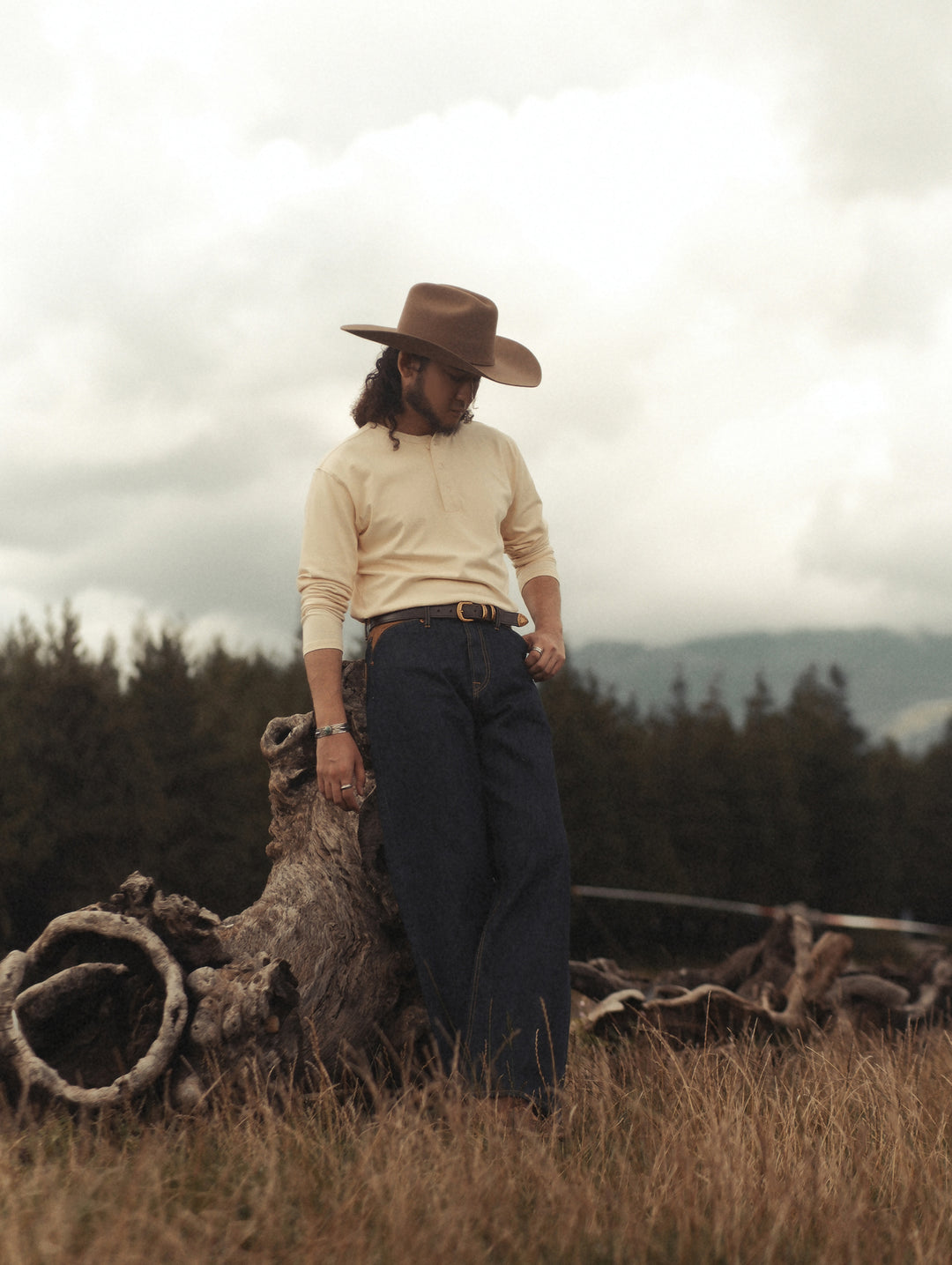 Canvas-panel Store Brand Selvedge Denim jeans