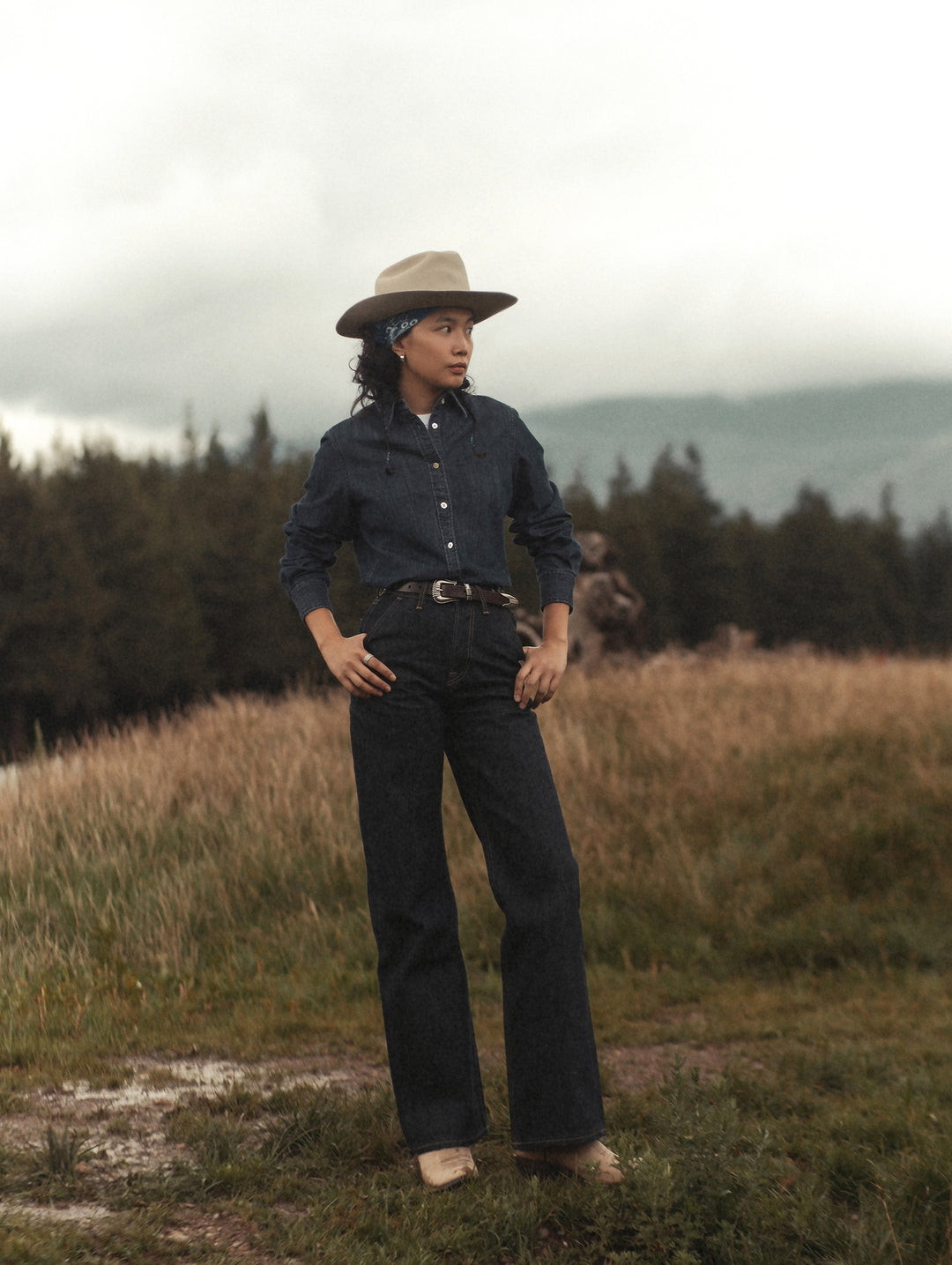 Women's Basic Denim shirt