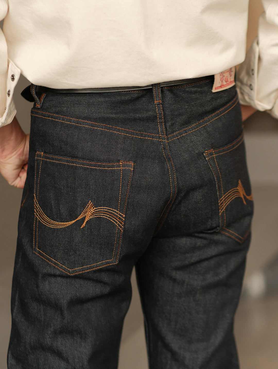 "The Last Yard" 14OZ 701 Straight-fit jeans