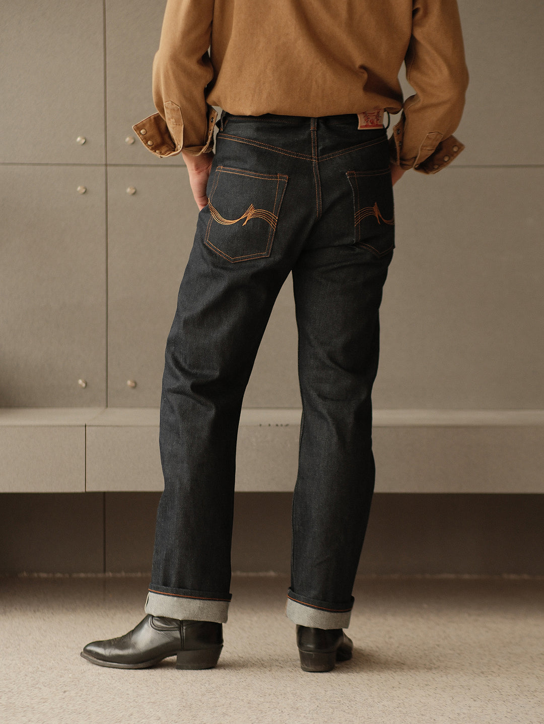 "The Last Yard" 14OZ 701 Straight-fit jeans