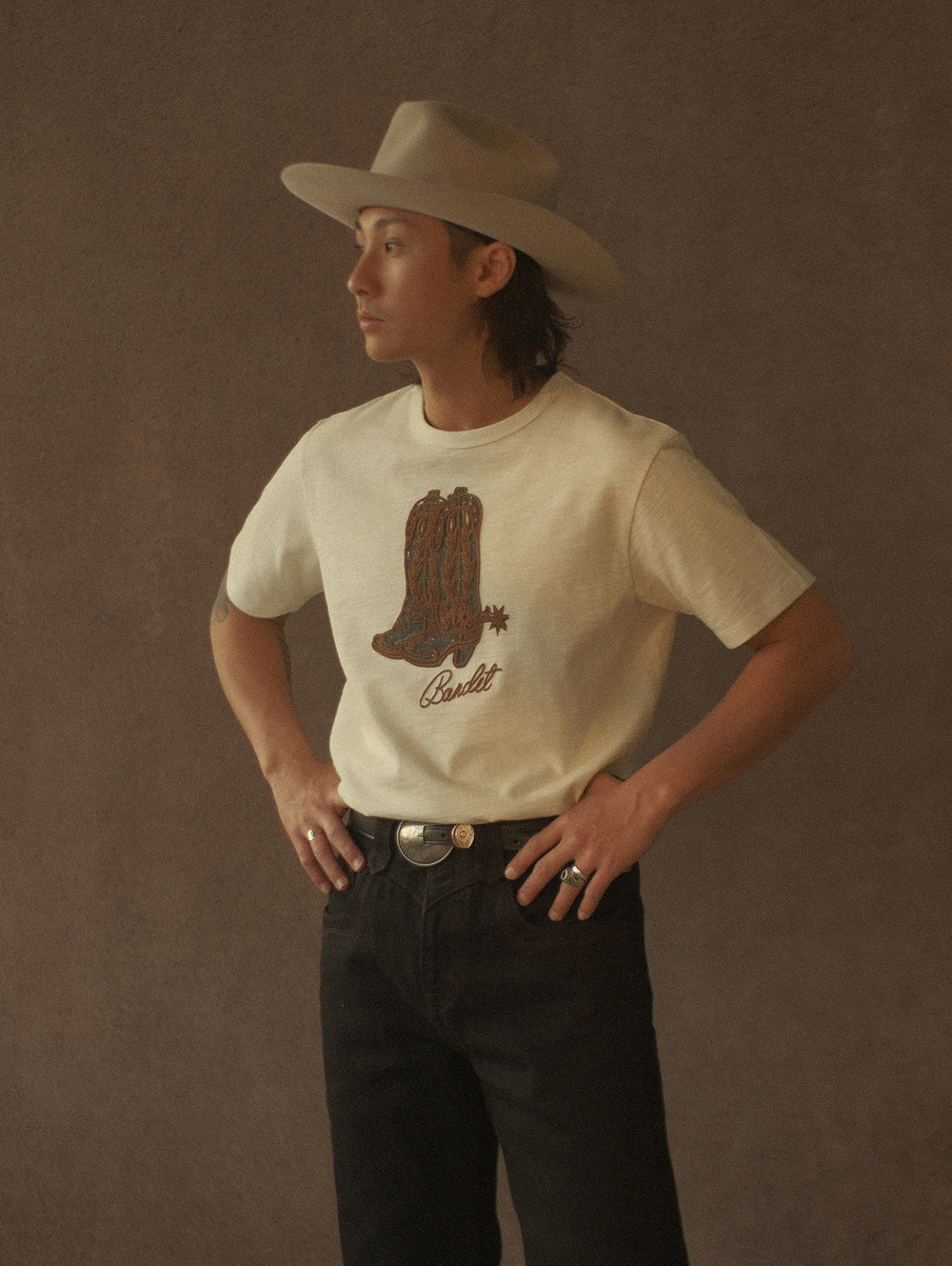 Western Series Vintage Western Boot Graphic T-shirt