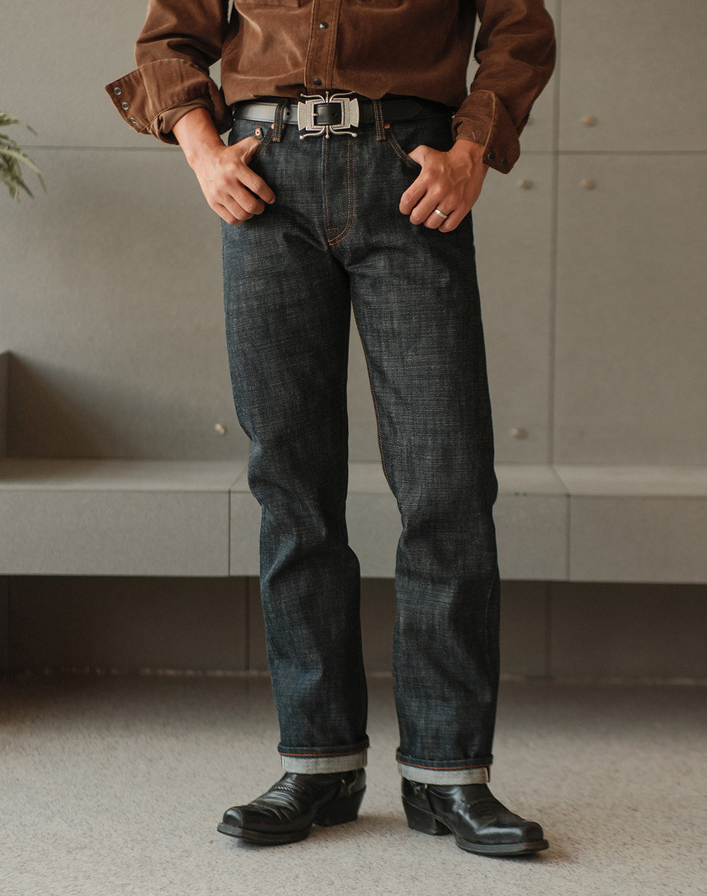 19.5OZ Heavyweight Series 702 Tapered jeans-Raw