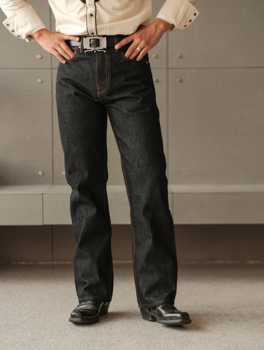 15.5OZ Classic 701 Straight-Fit jeans-Regular Wash