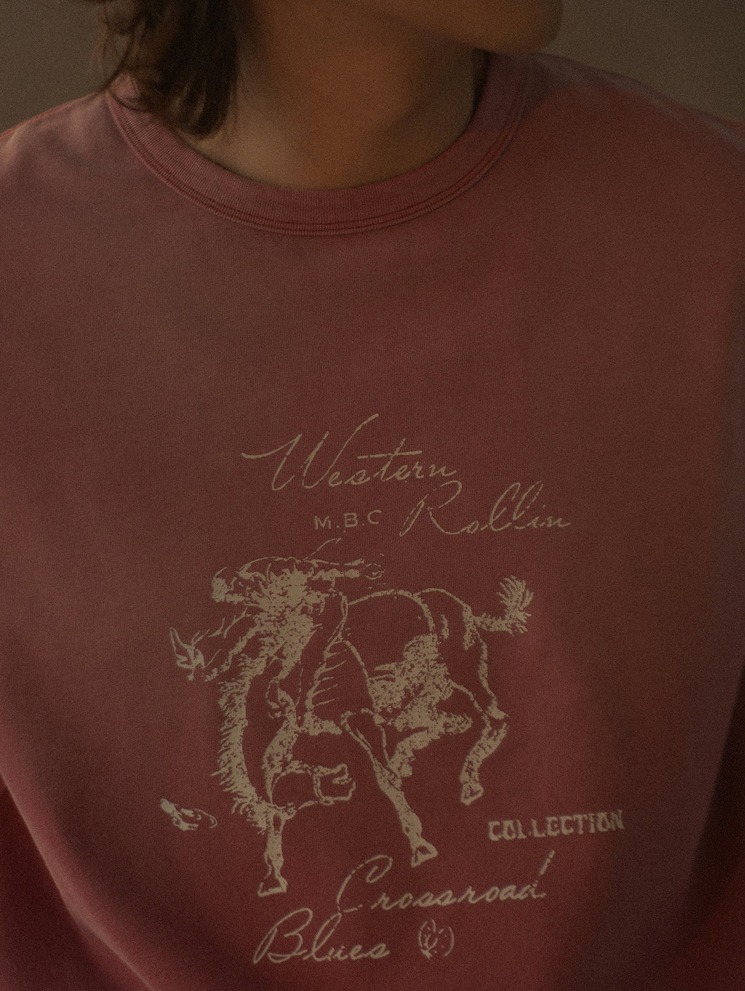 Western Series Sun-Faded Washed Racing T-shirt