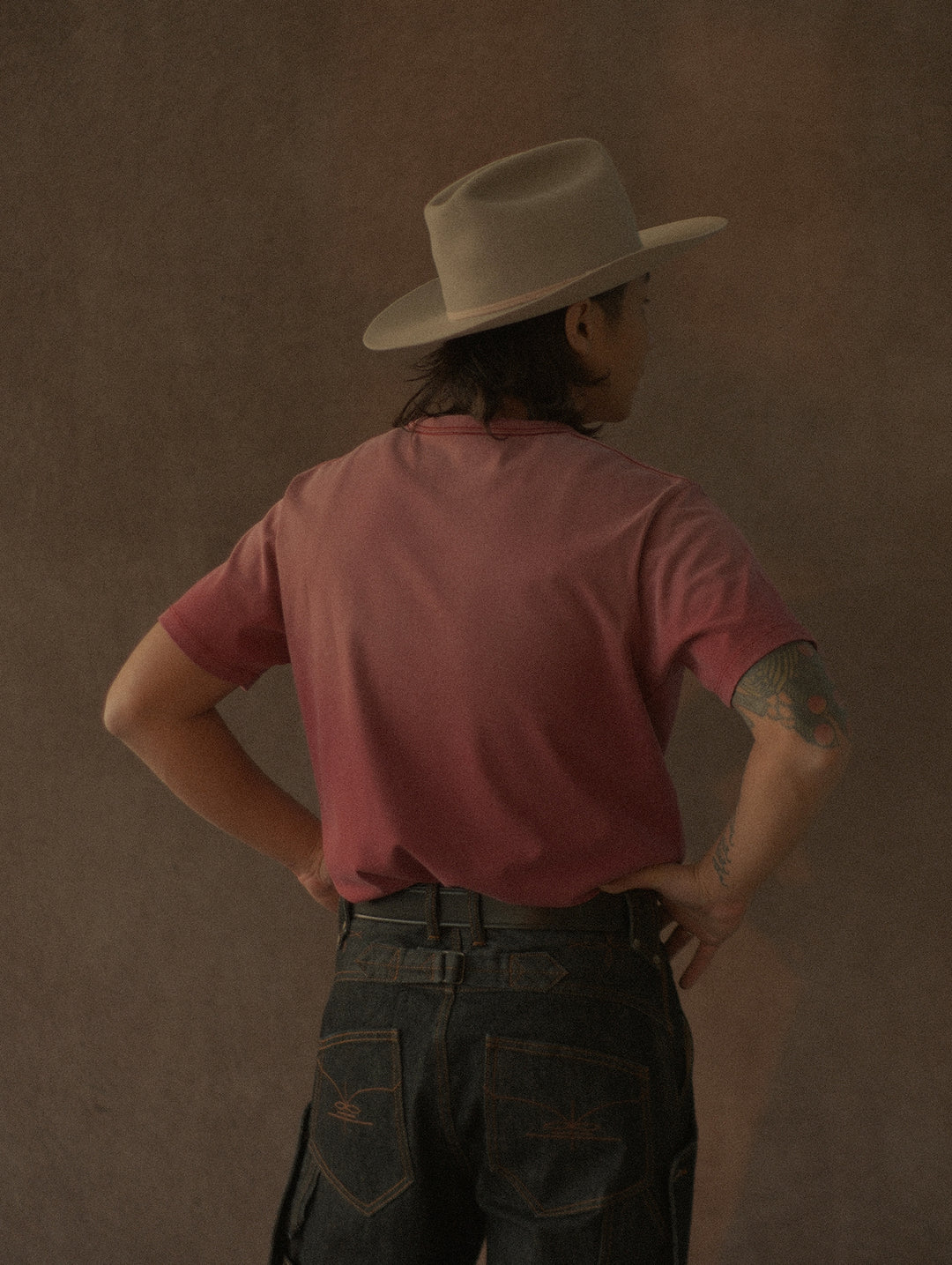 Western Series Sun-Faded Washed Racing T-shirt