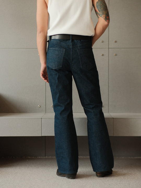 RAN Flared jeans-Plant Dyeing Indigo