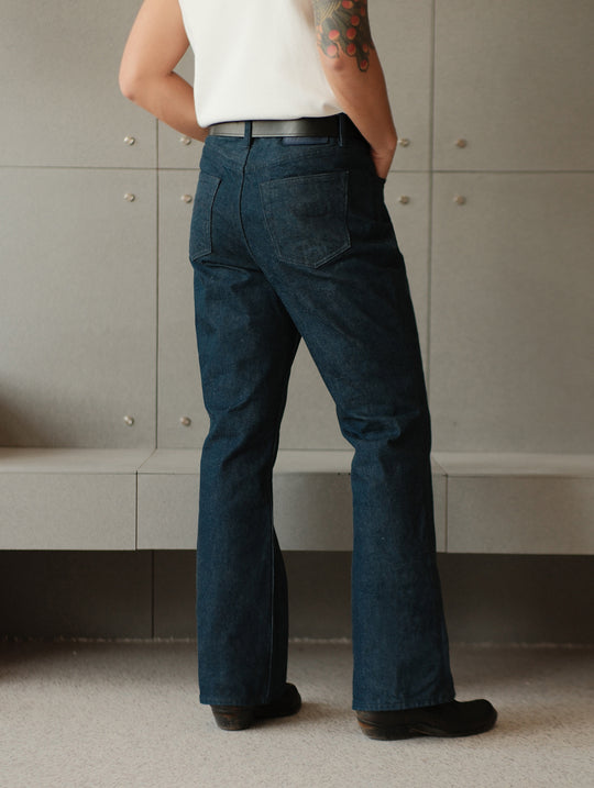 RAN Flared jeans-Plant Dyeing Indigo