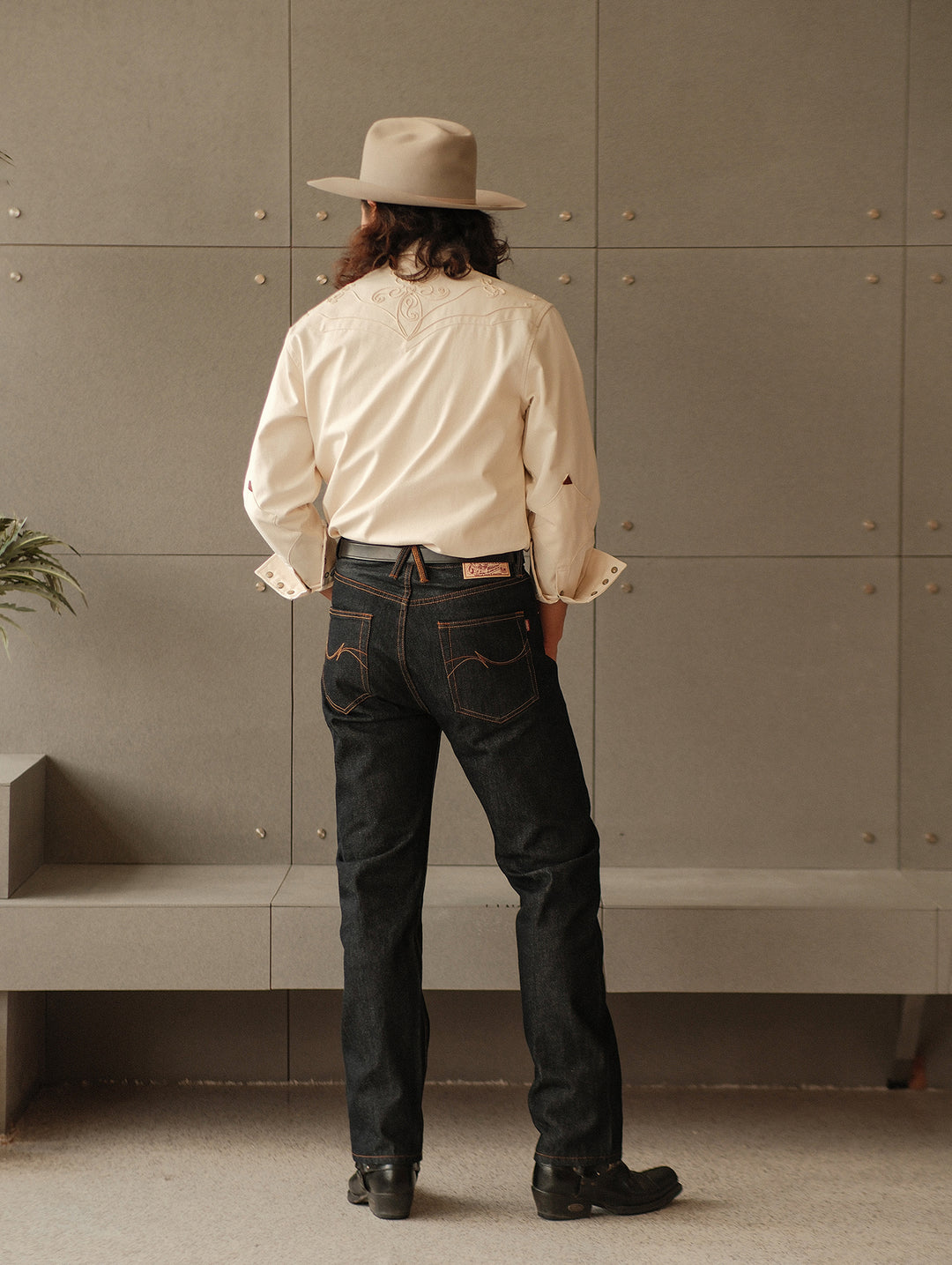 15.5OZ Classic 702 Tapered jeans-Regular Wash