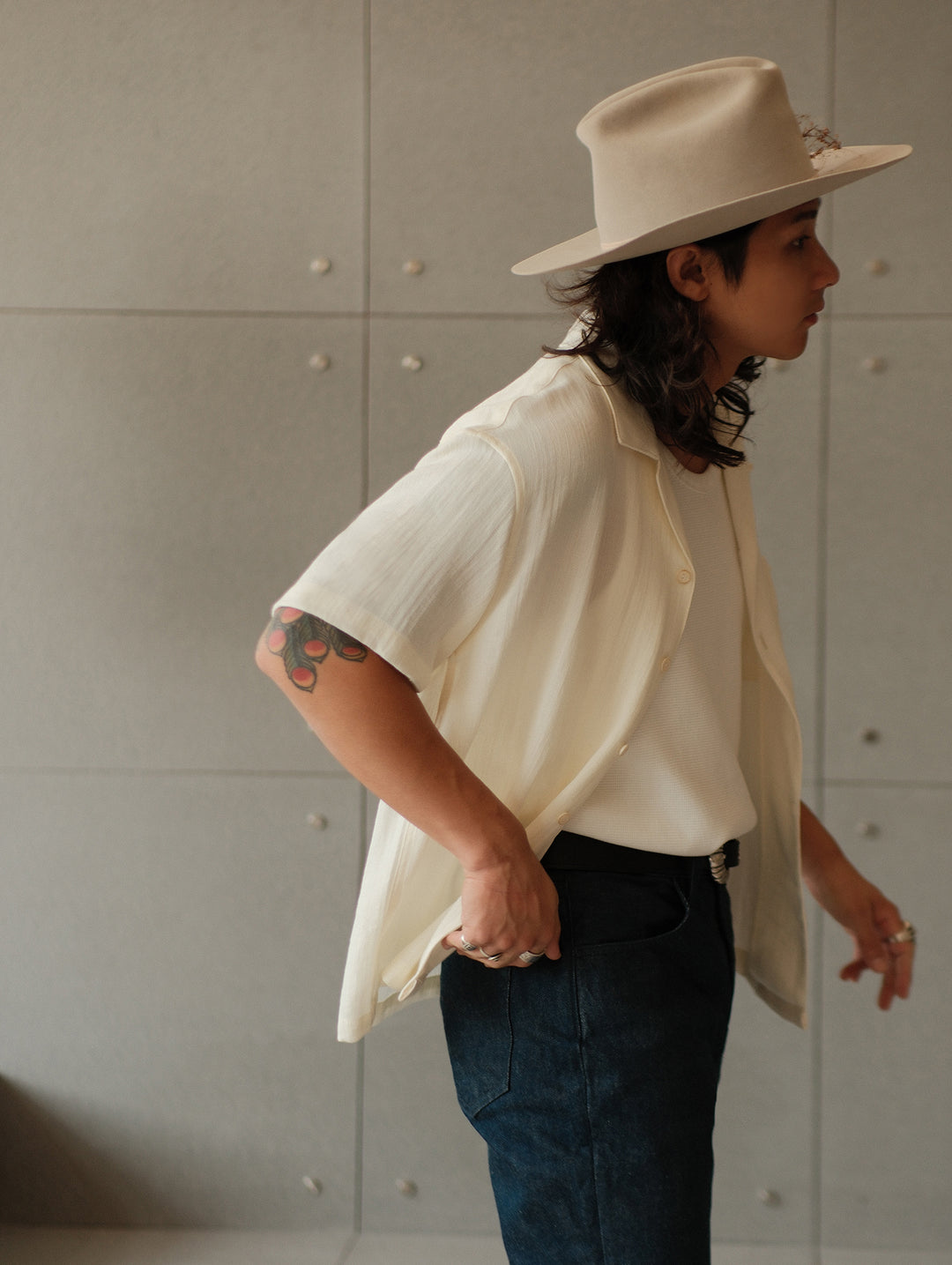 Flax Cuban Collar Shirt