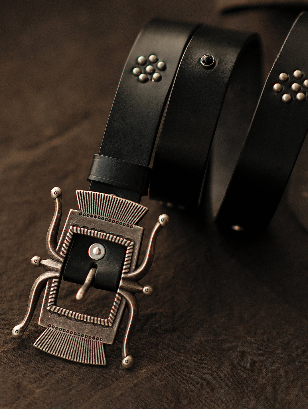Octopus-shaped Buckle Belt-Beaded and Riveted