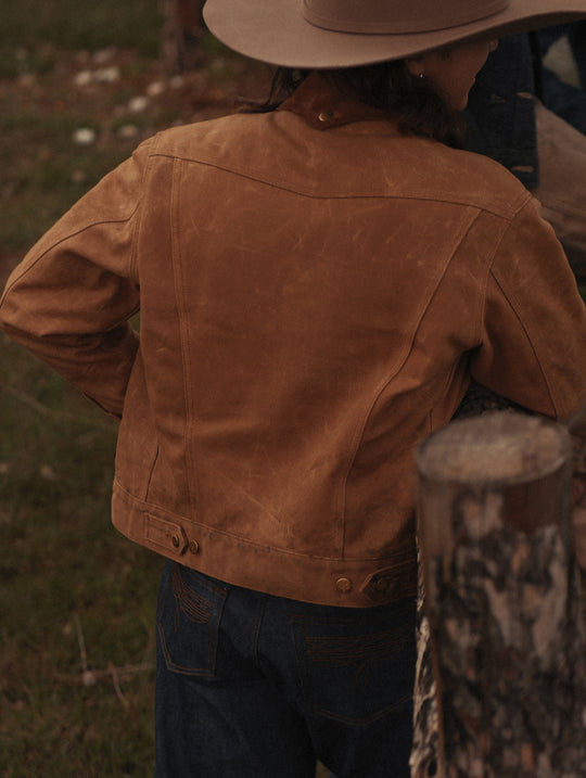 Western Series 16oz Oil-Waxed Canvas Type3 Trucker Jacket