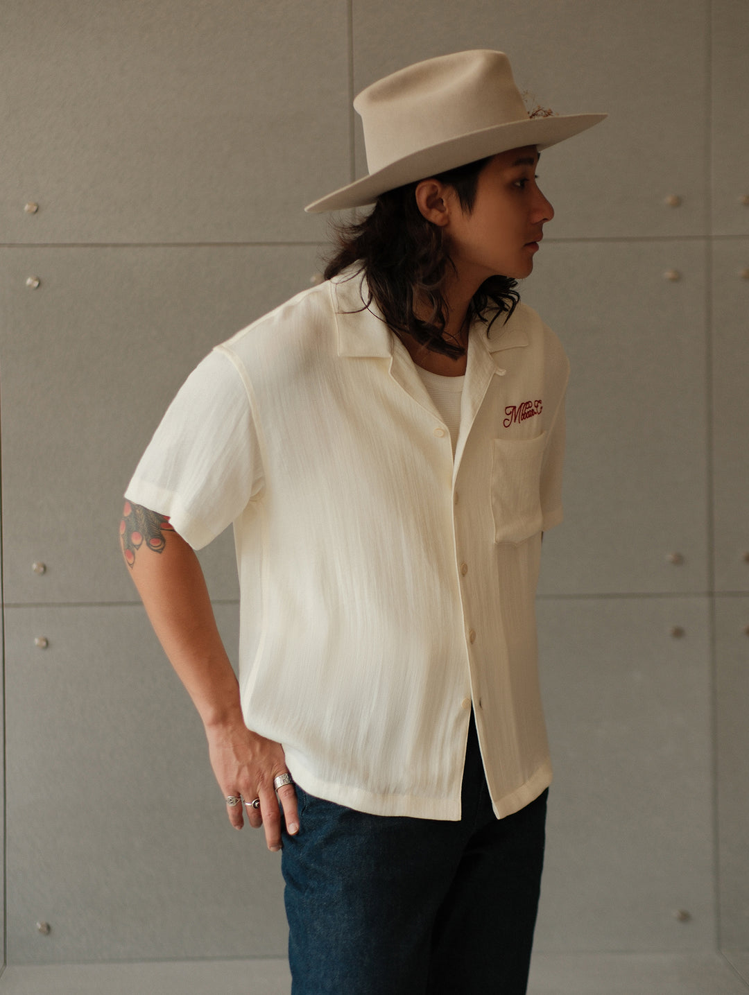 Flax Cuban Collar Shirt