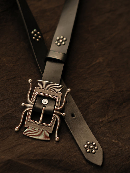 Octopus-shaped Buckle Belt-Beaded and Riveted