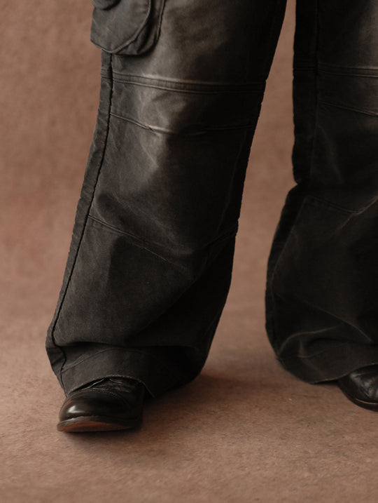 Moleskin Cargo Wide-Leg pants