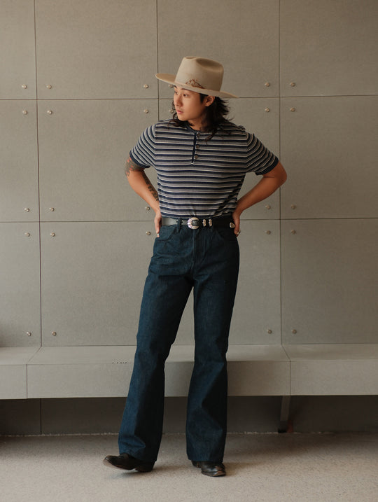 RAN Flared jeans-Plant Dyeing Indigo