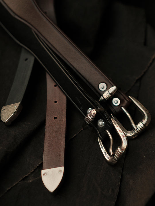 Horseshoe Pin Buckle Belt-Brown