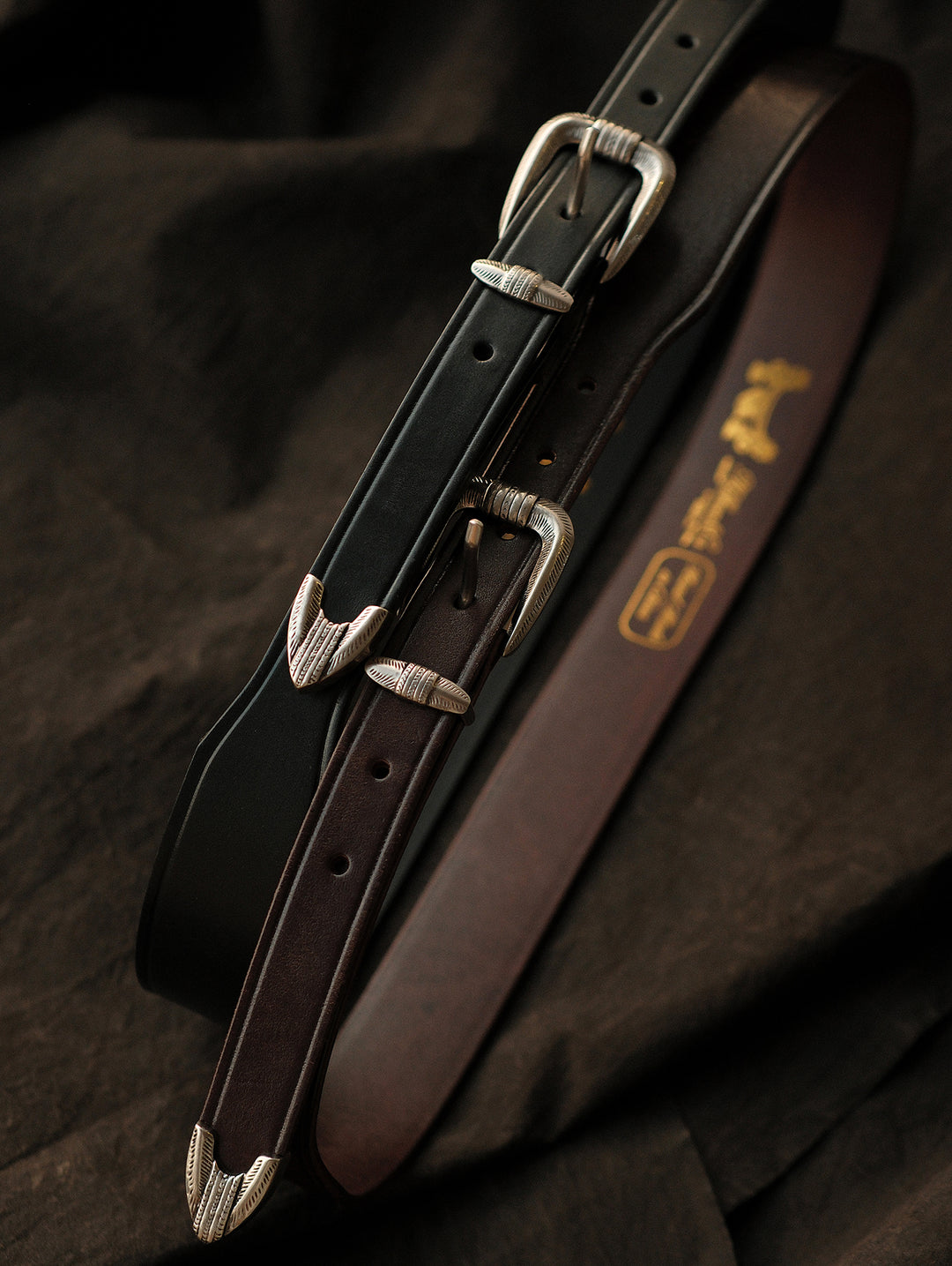 Horseshoe Pin Buckle Belt-Brown
