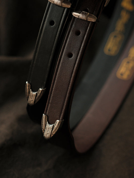 Horseshoe Pin Buckle Belt-Brown