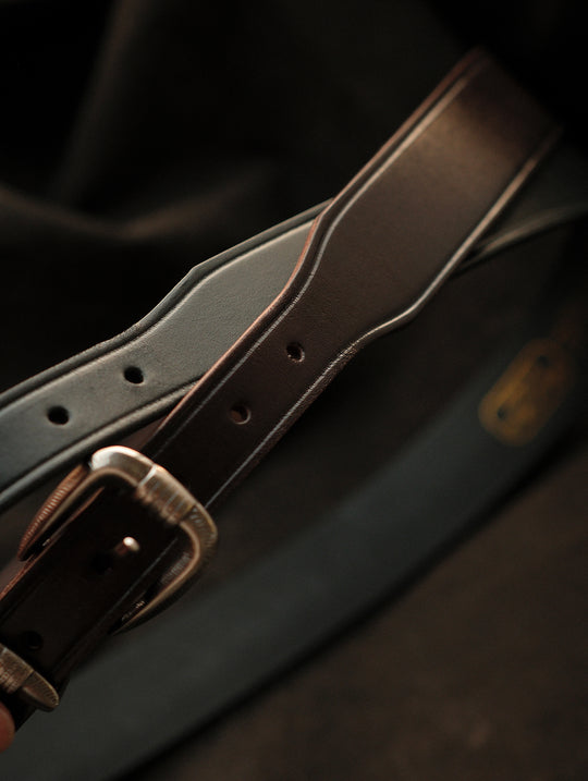 Horseshoe Pin Buckle Belt-Black