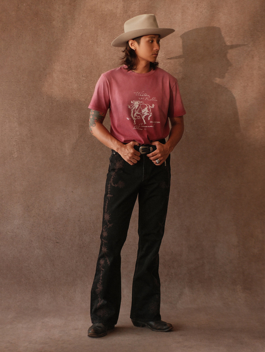 Mvc&Co. 722# Western Embroidered Flare jeans